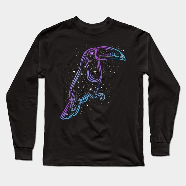 Toucan Constellation Long Sleeve T-Shirt by absolemstudio